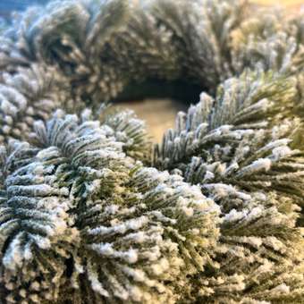 Венок новогодний хвойный Золотая сказка из елки искусственной литой 40 см: отзыв пользователя Детский Мир