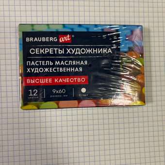 Пастель масляная Brauberg 12 шт.: отзыв пользователя Детский Мир