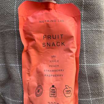 Пюре Nutrino Lab Яблоко персик клубника малина с 3 лет 200 г: отзыв пользователя Детский Мир