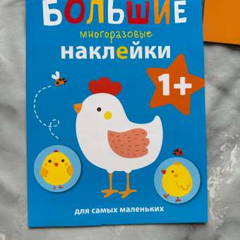Книга СТРЕКОЗА Большие многоразовые наклейки для самых маленьких Выпуск 5 Курочка: отзыв пользователя Детский Мир