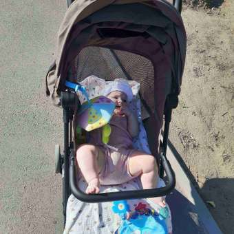Коляска прогулочная Amarobaby Route коричневый: отзыв пользователя Детский Мир