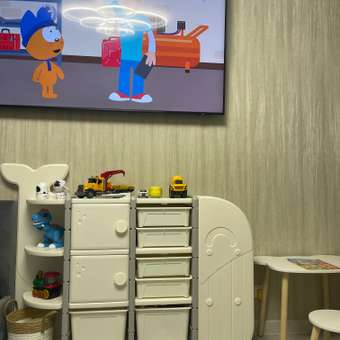 Стеллаж для игрушек UNIX Kids wale 8 ящиков white: отзыв пользователя Детский Мир