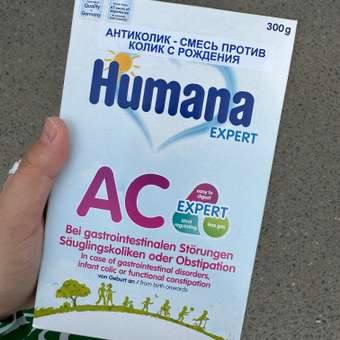 Смесь Humana Эксперт AC антиколиковая 300г с 0месяцев Humana: отзыв пользователя Детский Мир