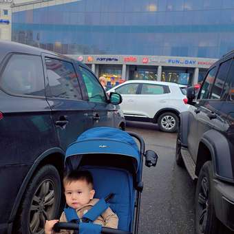 Коляска прогулочная JOVOLA Flex синий: отзыв пользователя Детский Мир