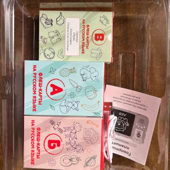 Планшет с аудиокарточками Bronos Говорящий планшет с аудиокарточками на русском языке Лексик розовый: отзыв пользователя Детский Мир