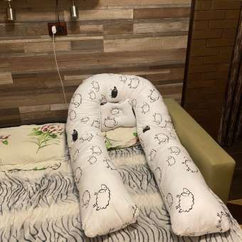 Подушка для беременных BIO-TEXTILES U Комфорт овечки в комплекте с подарком: отзыв пользователя Детский Мир