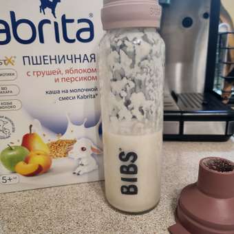 Каша Kabrita пшеничная на молочной смеси с грушей яблоком и персиком 180г с 5месяцев: отзыв пользователя Детский Мир