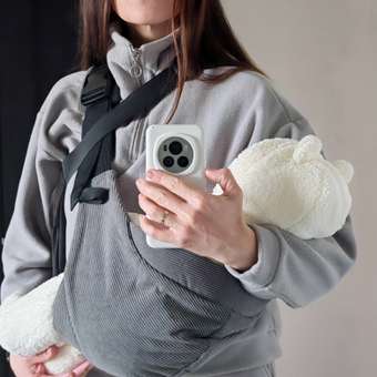 Переноска для новорожденных Timikbaby слинг серый: отзыв пользователя Детский Мир