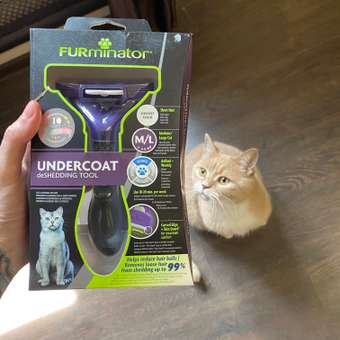 Расческа для кошек FURMINATOR больших пород c короткой шерстью M/L 141259: отзыв пользователя. Зоомагазин Зоозавр