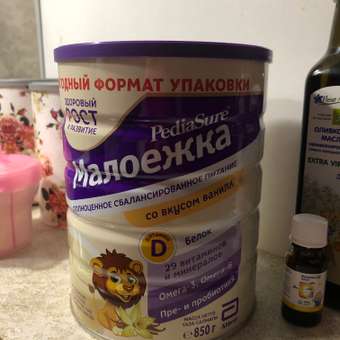 Питание детское сбалансированное PediaSure Малоежка ваниль 850г с 12месяцев: отзыв пользователя Детский Мир