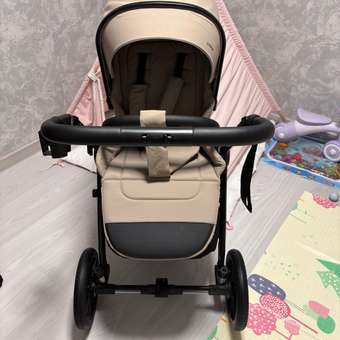 Коляска прогулочная JOVOLA LYRA бежевый: отзыв пользователя Детский Мир