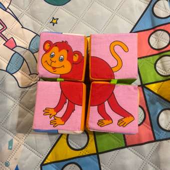 Игрушка Мякиши кубики Животные Африки: отзыв пользователя Детский Мир