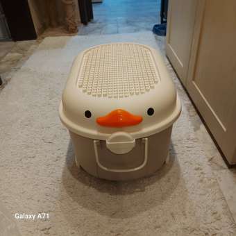 Ящик для хранения игрушек BabyGo серый: отзыв пользователя Детский Мир