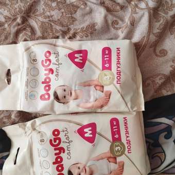 Подгузники BabyGo Comfort M (6-11) 3 шт.: отзыв пользователя Детский Мир