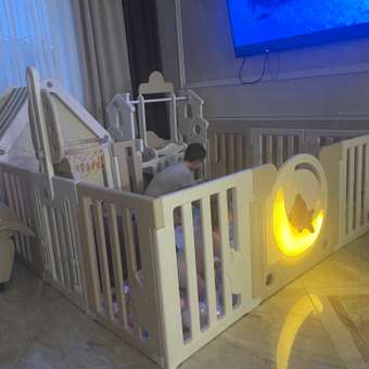 Манеж UNIX Kids deLuxe house 150x180 cm Camel: отзыв пользователя Детский Мир