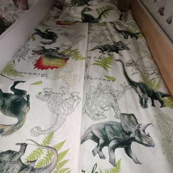 Комплект постельного белья MILANIKA Динозавры полутораспальный 3 предм.: отзыв пользователя Детский Мир