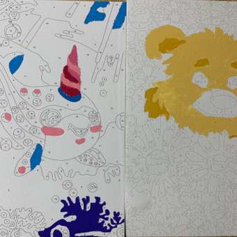 Картина по номерам Hobby Paint Мишка в цветах в ассортименте: отзыв пользователя Детский Мир