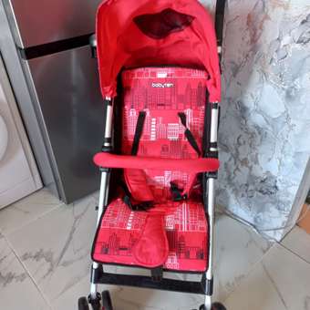 Коляска прогулочная Babyton City Red красный: отзыв пользователя Детский Мир