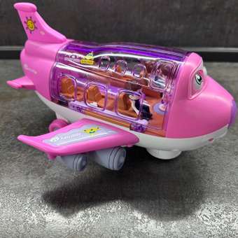Самолет TrendToys розовый с пассажирами: отзыв пользователя Детский Мир