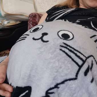 Плед LOVEBERRY Котейки 200 x 220 см велсофт: отзыв пользователя Детский Мир