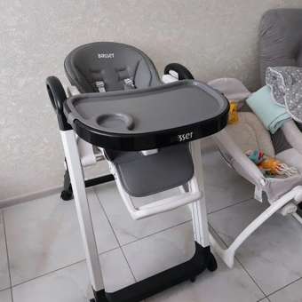 Стульчик для кормления BASSET B2 серый: отзыв пользователя Детский Мир