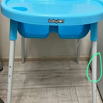 Стульчик для кормления Babyton Blue голубой: отзыв пользователя Детский Мир