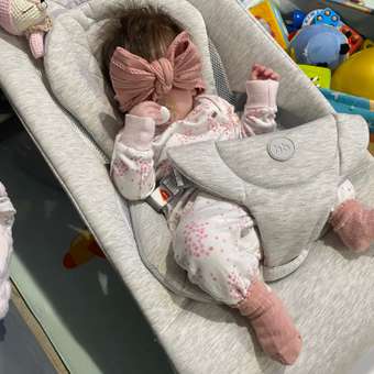 Шезлонг Happy Baby серый: отзыв пользователя Детский Мир