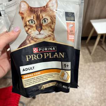 Корм сухой для кошек PRO PLAN 400г с лососем с чувствительной кожей: отзыв пользователя. Зоомагазин Зоозавр