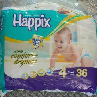 Подгузники HAPPIX Super Dry ультратонкие 4 (7-18 кг) 36 шт.: отзыв пользователя Детский Мир