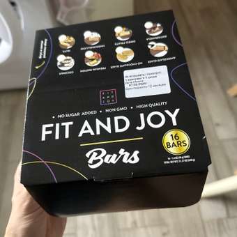 Протеиновый батончик FIT AND JOY со вкусом роки-роуд набор 16 шт: отзыв пользователя Детский Мир