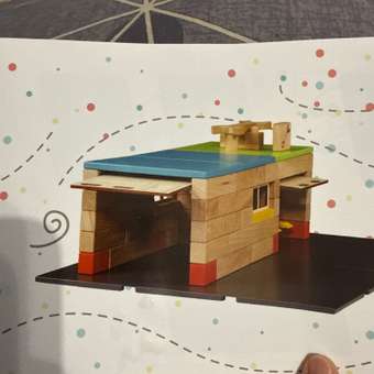 Конструктор WOOD BLOCKS Автосервис деревянный 85 дет.: отзыв пользователя Детский Мир