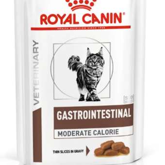 Корм влажный для кошек ROYAL CANIN GASTROINTESTINAL MODERATE CALORIE при расстройствах пищеварения: отзыв пользователя. Зоомагазин Зоозавр