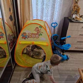 Детская палатка Наша Игрушка 73х73х88 см в сумке на молнии: отзыв пользователя Детский Мир