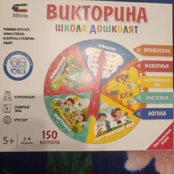 Настольная игра Attivio Школа дошколят: отзыв пользователя ДетМир