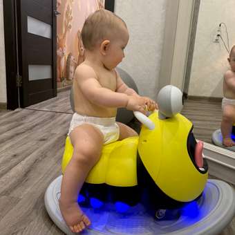 Каталка BabyGo Гусеница желтый: отзыв пользователя ДетМир
