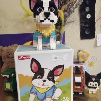 Конструктор Balody Французский бульдог из мини-блоков 917 дет.: отзыв пользователя ДетМир