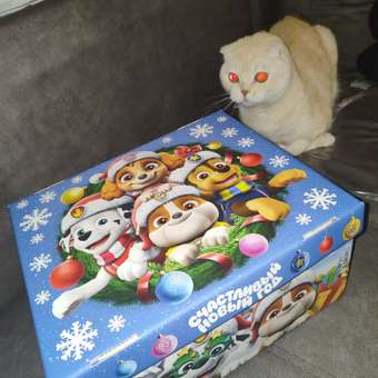 Коробка подарочная новогодняя Дарите Счастье с крышкой, "Счастливый Новый год", 31 х 25,5 х 16 см, Щенячий патруль: отзыв пользователя Детский Мир