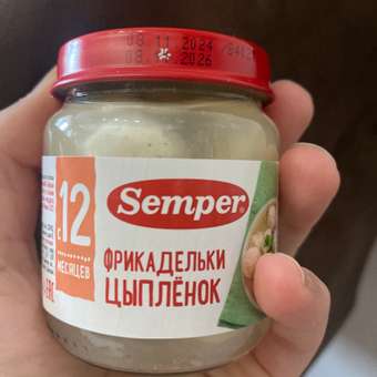 Готовый обед Semper Фрикадельки Цыпленок с 12 мес 100 г: отзыв пользователя Детский Мир