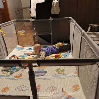 Манеж ширма Babyton Play Free серый: отзыв пользователя Детский Мир