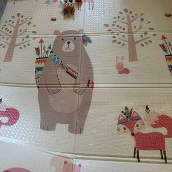 Развивающий коврик детский Mamagoods складной игровой 150х200 см Весёлая ферма и Холмы: отзыв пользователя Детский Мир