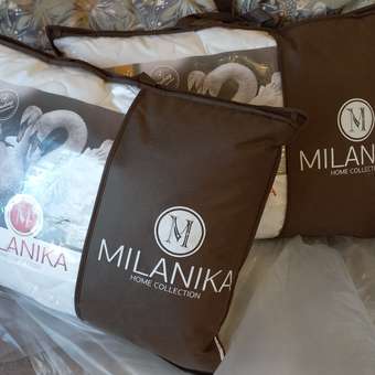 Подушка для сна MILANIKA Лебяжий пух тик 50*70 молния 1шт: отзыв пользователя Детский Мир