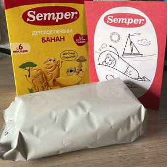 Печенье детское Semper с бананом 120г с 6м: отзыв пользователя Детский Мир