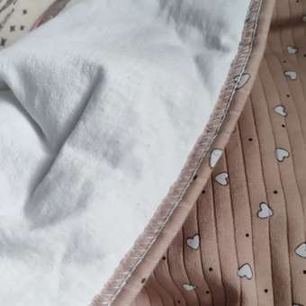 Одеяло трикотажное Daisy 75х90см. сердечки мокко: отзыв пользователя Детский Мир