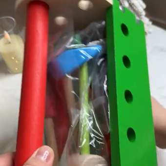 Конструктор Alatoys Ящик инструментов деревянный 19 дет.: отзыв пользователя Детский Мир