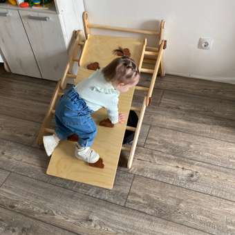 Комплект треугольник bykva Пиклер c горкой скалодромом: отзыв пользователя Детский Мир