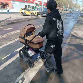 Коляска 3в1 MOWbaby AMBER коричневый: отзыв пользователя Детский Мир