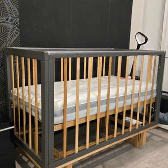 Детская кроватка MOWbaby Lilla, продольный маятник (серый): отзыв пользователя Детский Мир