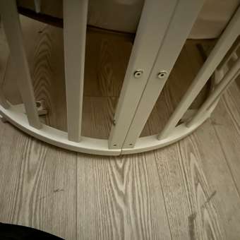 Детская кроватка Азбука Кроваток круглая, универсальный маятник (белый): отзыв пользователя Детский Мир