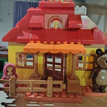 Конструктор QMAN Маша и Медведь Дом Маши 96 дет.: отзыв пользователя Детский Мир