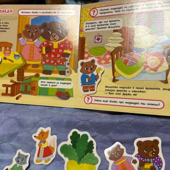 Книга Росмэн Любимые сказки Книга с липучками: отзыв пользователя Детский Мир